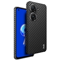 Husă Acoperită Asus Zenfone 9 - Imak Ruiyi - Fibra de Carbon - Negru