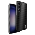 Husă Acoperită Samsung Galaxy S23+ 5G - Imak Ruiyi - Fibra de Carbon - Negru