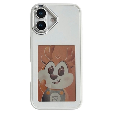 Husă iPhone 17 InkZone DIY E-Ink NFC - Alb