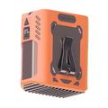 Ventilator portabil de talie JF130 cu lumină LED - 8000mAh - portocaliu