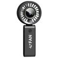 Ventilator portabil pliabil JF133 - 3600mAh - Negru
