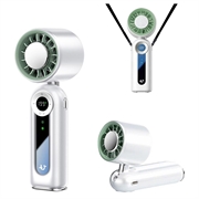 Ventilator portabil de răcire pentru gât JF163 3-în-1 - 4000mAh - Alb