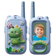 JK200 Walkie-Talkie video pentru copii cu cameră foto - 2 buc.