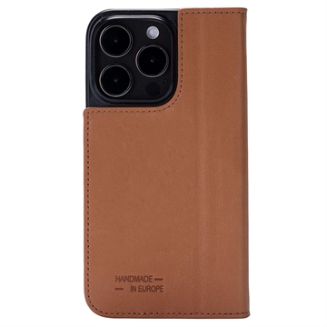 Husă Piele Flip iPhone 15 Pro Max - JT Berlin BookCase Tegel - Coniac