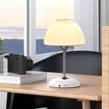 JY-85 Lumină de noapte colorată reîncărcabilă Bluetooth 5.0 Stereo Music Speaker FM TF Card Subwoofer - alb
