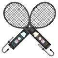 JYS-NS2266 Rachetă de tenis Duo pentru Nintendo Switch 2 controlere Joy-Con - negru