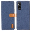 Husă Portofel Sony Xperia 1 V - Jeans