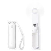 Ventilator portabil Jisulife Life8 Plus 3-în-1 cu funcție de încărcător portabil - Alb