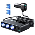 Încărcător Auto USB Multi-Port Joyroom JR-CL06 154W - PD, QC3.0 - Negru