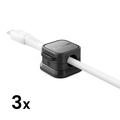 Joyroom JR-ZS368 Organizator de cabluri magnetice - 3 buc. - Negru
