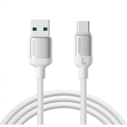 Cablu Joyroom S-A62 Lively USB-A/USB-C - 3A, 480Mbps - 1.2m - alb