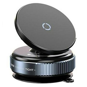 K009 Suport magnetic compact pentru telefon auto pentru tablou de bord și parbriz - negru