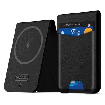 K01 Card Holder-Style Tracker pentru Apple Find My - compatibil MagSafe - negru
