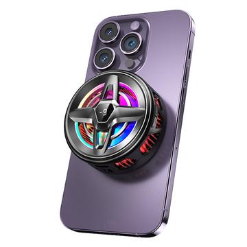 K25 Răcitor magnetic pentru telefon cu afișaj digital - negru