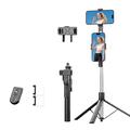 K50 Selfie Stick/Tripod extensibil cu suport dublu pentru telefon - Negru