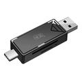 KAWAU C351 USB 3.0 USB 3.0 de mare viteză tip C + USB SD / TF Card Reader Adaptor portabil OTG