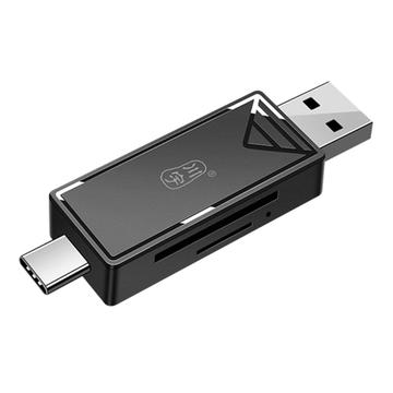 KAWAU C351 USB 3.0 USB 3.0 de mare viteză tip C + USB SD / TF Card Reader Adaptor portabil OTG