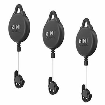 KIWI design VR Cable Management/Holder - 3 Pcs. - Negru