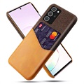 Husă cu Slot de Card Samsung Galaxy Note20 - KSQ - Maro