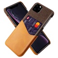 Husă Cu Slot Card iPhone 11 Pro Max - KSQ - Cafeniu
