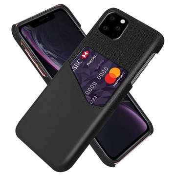 Husă Cu Slot De Card iPhone 11 Pro - KSQ - Negru