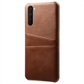 Husă din Plastic Acoperită cu KSQ pentru OnePlus Nord cu Buzunare pentru Card
