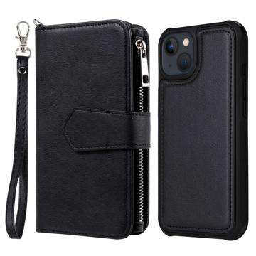 Husă Portofel iPhone 14 - KT Multifunctional - Negru