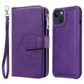 Husă Portofel iPhone 14 - KT Multifunctional - Violet