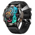 Ceas inteligent sport KT80 - rezistent la apă 3ATM, apelare Bluetooth, ecran tactil HD de 1.46", lanternă integrată