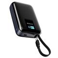 KUULAA KL-YD120 Baterie externă de 20000 mAh cu ecran TFT și cablu USB-C integrat - 45W
