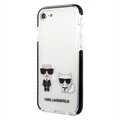 Husă Hibrid iPhone 7/8/SE (2020)/SE (2022) Karl Lagerfeld Karl & Choupette - Alb
