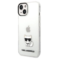 Husă iPhone 14 Plus - Karl Lagerfeld Choupette Logo - Transparent