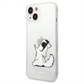 Husă TPU iPhone 14 Plus - Karl Lagerfeld Clar - Choupette Mânca