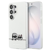 Samsung Galaxy S26 Ultra Karl Lagerfeld IML Karl&Choupette Husa magnetică cu logo Peekaboo - Alb