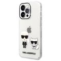 Husă iPhone 14 Pro Max - Karl Lagerfeld Ikonik Karl & Choupette - Transparent