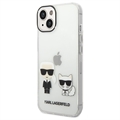 Husă iPhone 14 - Karl Lagerfeld Ikonik Karl & Choupette - Transparent
