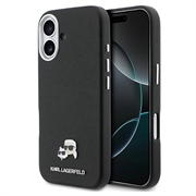 Husă iPhone 17 Karl Lagerfeld Karl and Choupette Heads Pins - Compatibilă cu MagSafe