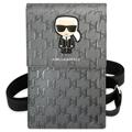 Geantă de Umăr Smartphone - Karl Lagerfeld Monogram Ikonik