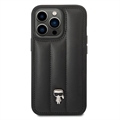 Husă Hibrid iPhone 14 Pro Max - Karl Lagerfeld Quilted Puffy Ikonik Logo - Negru