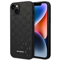 Husă iPhone 14 Plus - Karl Lagerfeld Saffiano Monogram - Negru