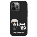 Husă Silicon iPhone 13 Pro Max - Karl Lagerfeld Karl & Choupette - Negru