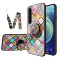 Husă Hibrid Samsung Galaxy S23 5G - Checkered Pattern - Mandala Multicoloră