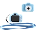 Aparat foto digital pentru copii cu card de memorie de 32 GB - Albastru