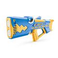 Pistol automat cu bule pentru copii, tip rechin, cu lumini LED - Albastru / Galben