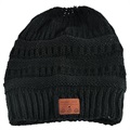 Căciulă Cu Căști Bluetooth 5.0 Knitted Beanie Hat - Negru