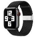 Curea Tricotată Apple Watch Series 7/SE/6/5/4/3/2/1 - 45mm/44mm/42mm - Negru