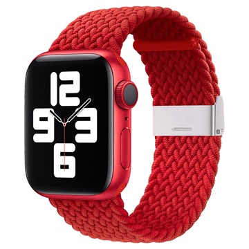 Curea Tricotată Apple Watch Series Ultra 2/Ultra/10/9/8/SE (2022)/7/SE/6/5/4/3/2/1 - 49mm/46mm/45mm/44mm/42mm - Roșu