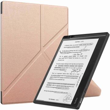 Husă Folio Kobo Elipsa 2E - Origami Stand - Auriu Roze
