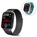 Ceas Smartwatch Impermeabil Ksix Cosmic - Milanese, Silicon - Negru / Verde