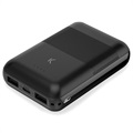 Baterie Externă Power Bank Ksix Slim USB-C și 2xUSB - 10000mAh - Negru